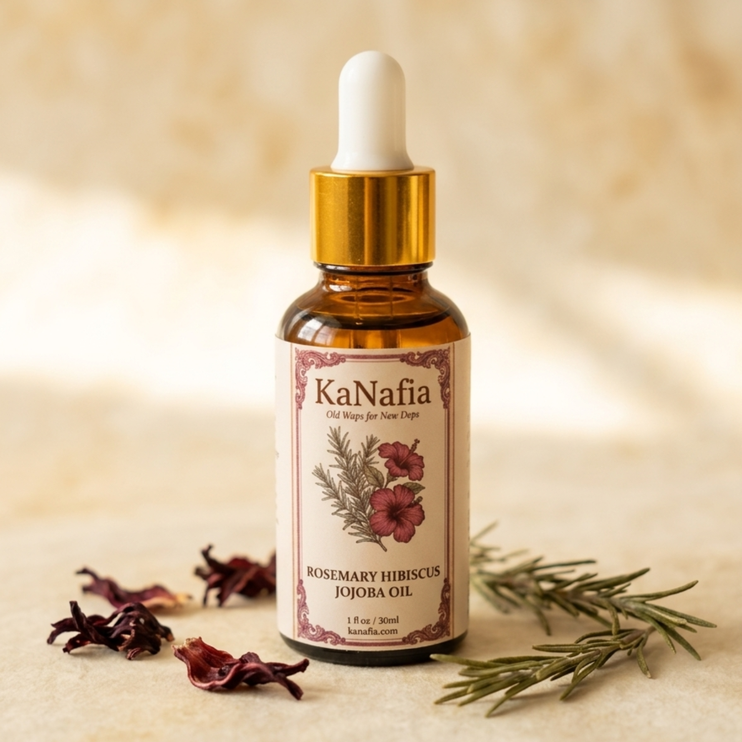 Rosemary Hibiscus Infused Jojoba Oil